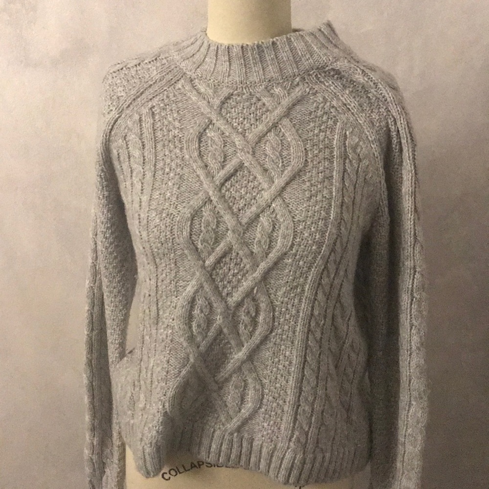 Grey knit sweater